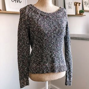 Rag & Bone Marled Gray Colorful Lory Melange Sweater